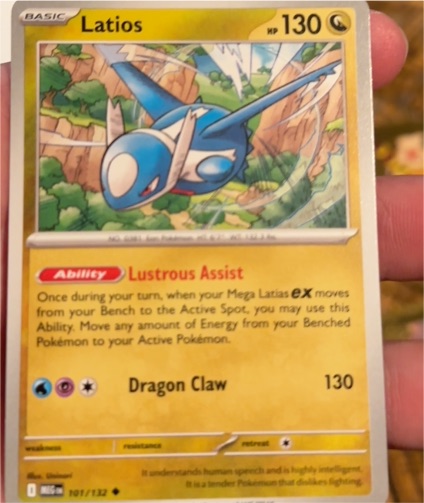2025 Pokemon ME01: Mega Evolution #101 Latios — front