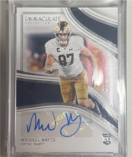2023 Panini Immaculate Collegiate #RA-17 Michael Mayer — front
