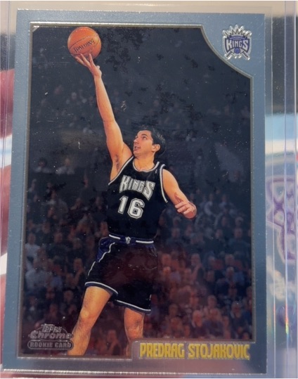 1998-99 Topps Chrome #201 Predrag Stojakovic Rookie — front