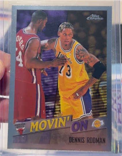 1998-99 Topps Chrome #231 Dennis Rodman Movin' On — front