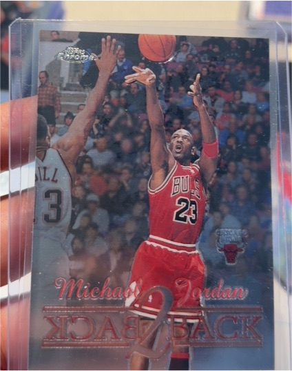 1995 Upper Deck Michael Jordan Back 2 Back #B1 — front