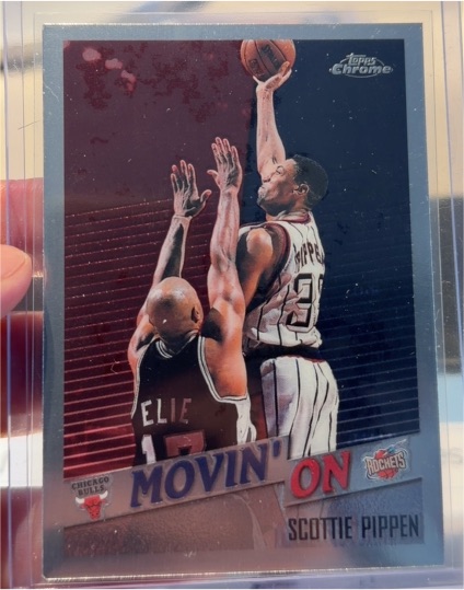 1998-99 Topps Chrome #221 Scottie Pippen Movin' On — front
