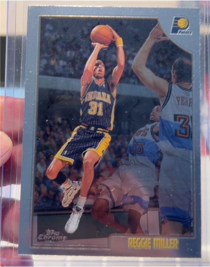 1998-99 Topps Chrome #158 Reggie Miller — front