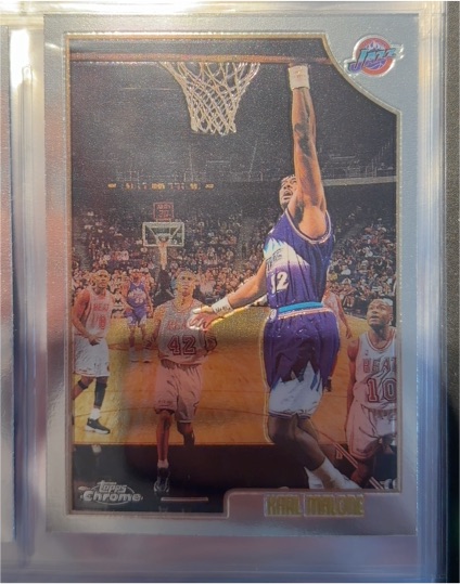1998-99 Topps Chrome #145 Karl Malone — front