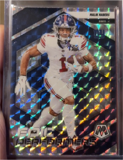 2025 Panini Mosaic Epic Performers #11 Malik Nabers — front