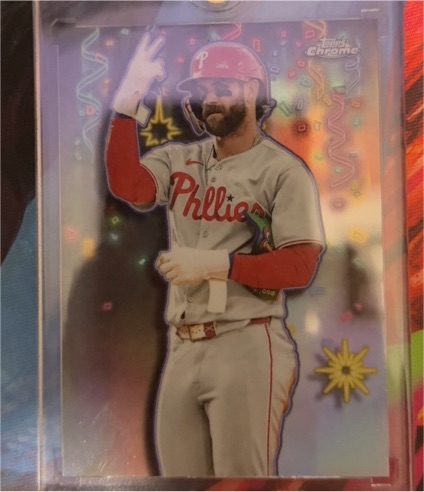 2025 Topps Chrome Update #CT-8 Bryce Harper Celebracion — front