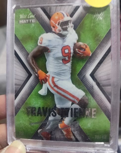 2021 Wild Card Matte #MXP-4 Travis Etienne X-Plode Green — front