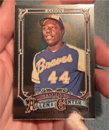 2025 Topps Allen & Ginter #13 Hank Aaron — front