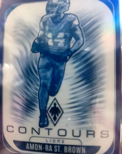 2025 Panini Phoenix #11 Amon-Ra St. Brown Contours — front
