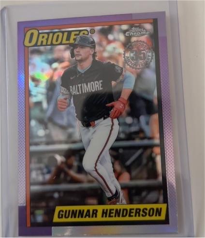 2025 Topps Chrome 1990 35th Anniversary #90CB-3 Gunnar Henderson — front