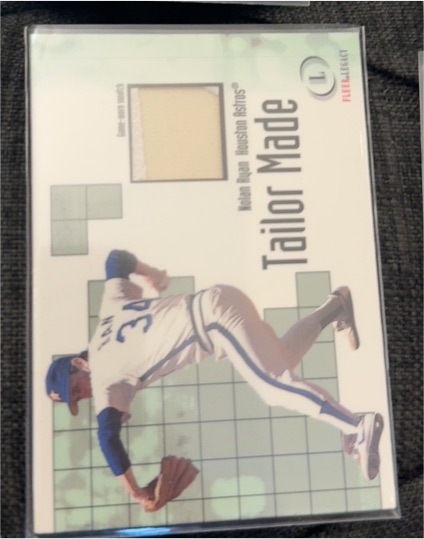 2001 Fleer Legacy #1 Nolan Ryan Tailor Made — front