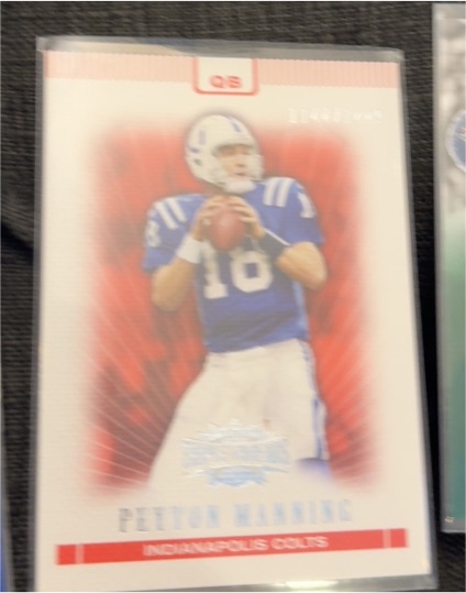 2007 Topps Triple Threads #1 Peyton Manning — front