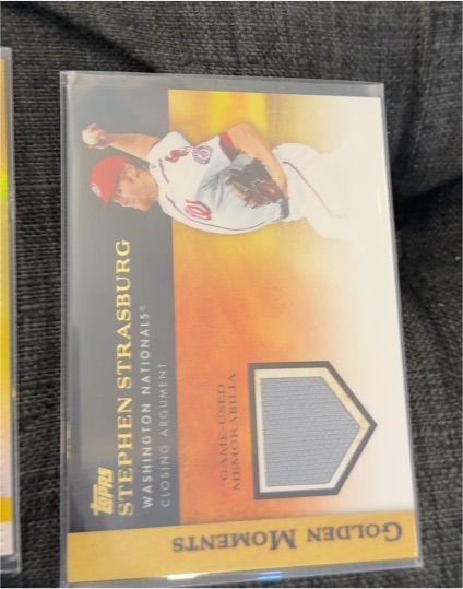 2012 Topps Golden Moments Relics #SST Stephen Strasburg — front