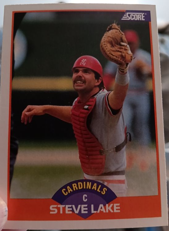 1989 Score #363 Steve Lake — front
