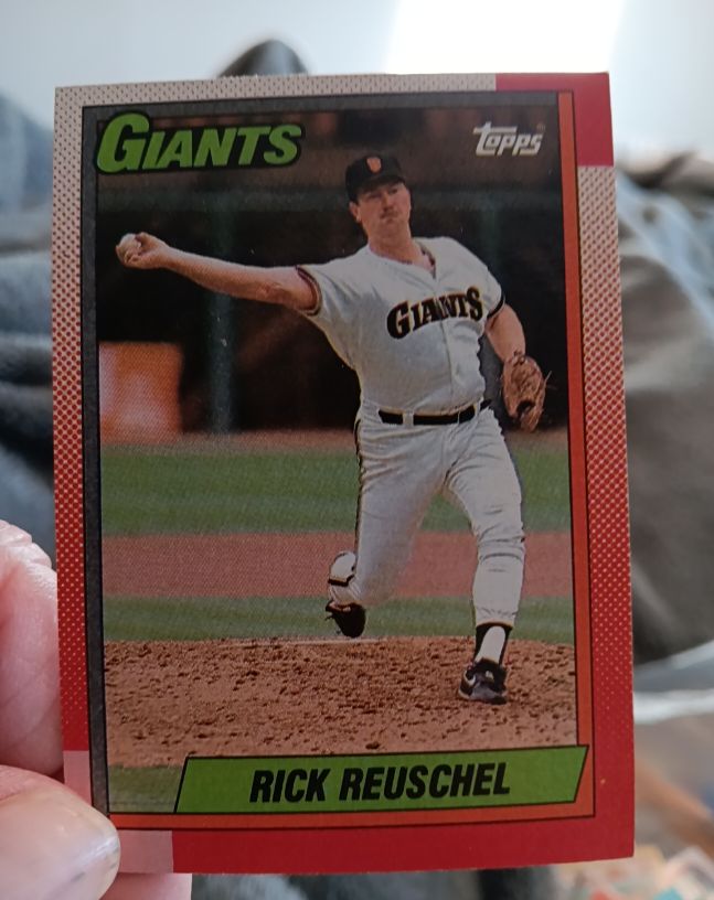 1990 Topps #190 Rick Reuschel — front