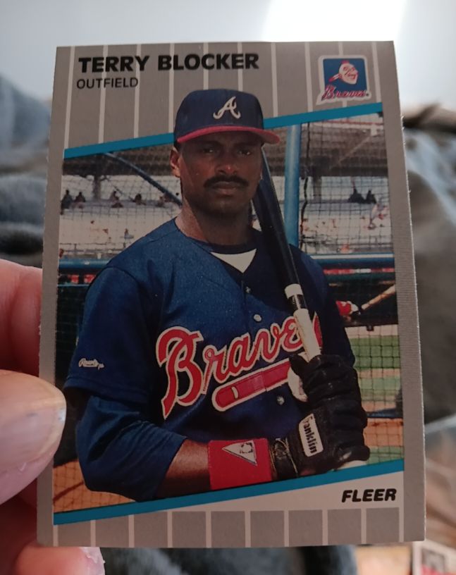 1989 Fleer #589 Terry Blocker — front