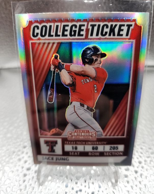 2022 Panini Elite Extra Edition College Ticket #CTO-5 Jace Jung — front