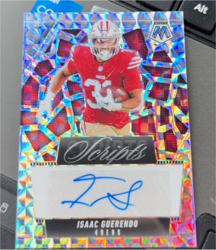 2025 Panini Mosaic Scripts #SCR-IGO Isaac Guerendo — front