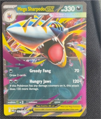2025 Pokémon TCG Mega Sharpedo ex #061/094 — front