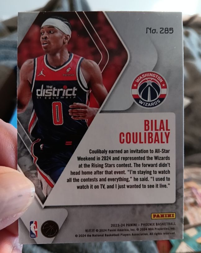 2023-24 Panini Phoenix #285 Bilal Coulibaly — front