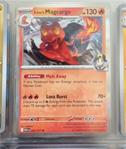 2025 Pokémon Ascended Heroes #024 Ethan's Magcargo — front