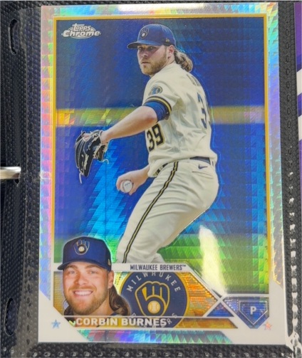 2023 Topps Chrome #214 Corbin Burnes — front