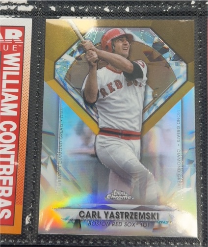 2022 Topps Chrome Diamond Greats Die Cuts #DGDC-7 Carl Yastrzemski — front