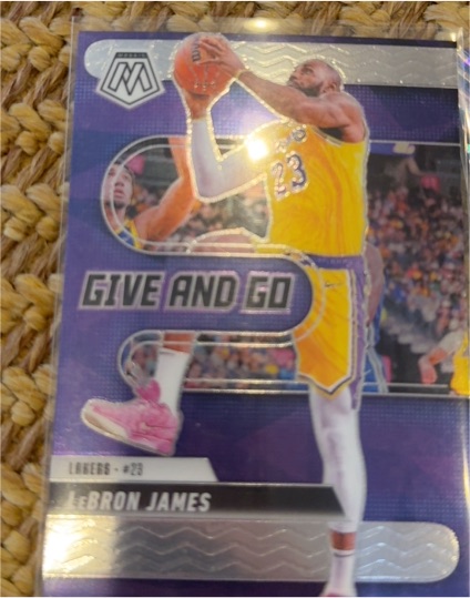 2024-25 Panini Mosaic #1 LeBron James Give and Go — front