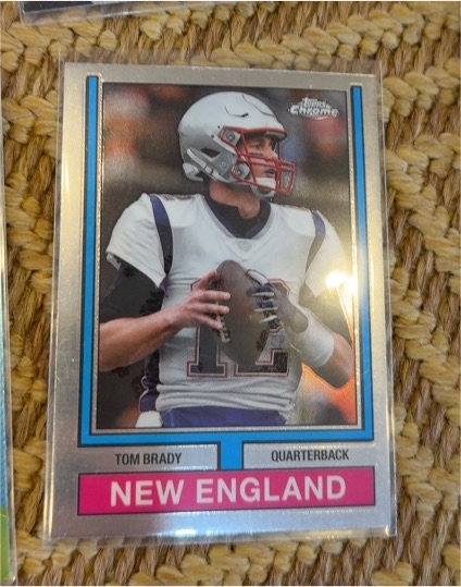 2024 Topps Chrome #74TF-16 Tom Brady 1974 Topps Football New England Patriots — front