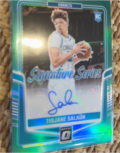 2024-25 Donruss Optic #SS-SAL Tidjane Salaun Signature Series Holo — front