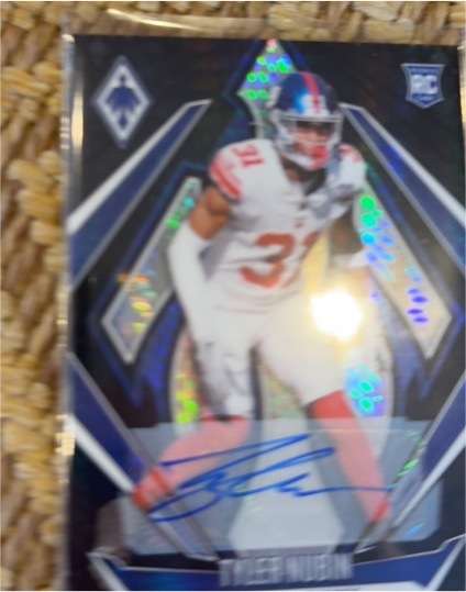 2024 Panini Phoenix SP Black Lazer #Tyler Nubin Rookie Autograph — front