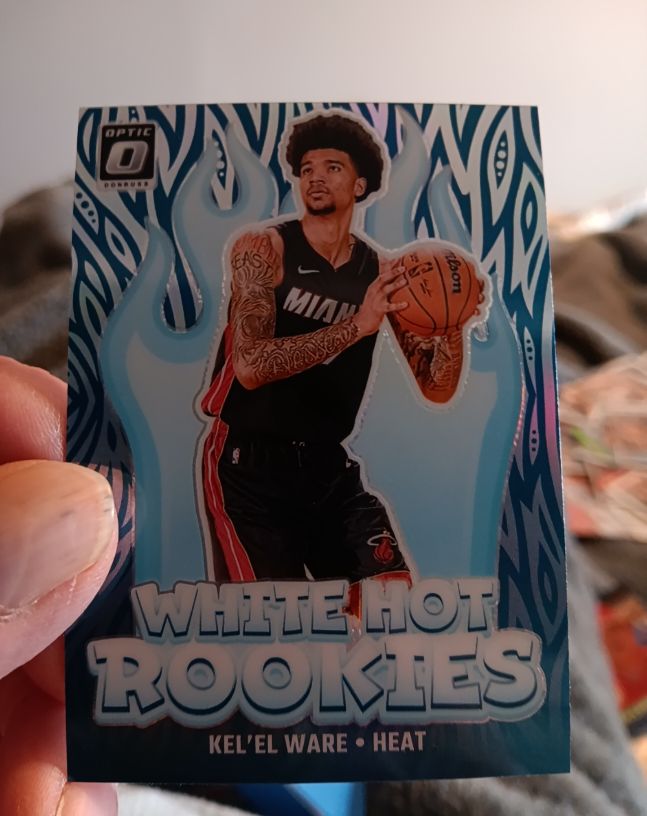2024-25 Donruss Optic #5 Kel'el Ware White Hot Rookies — front