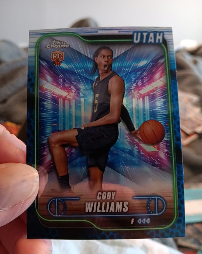 2024-25 Topps Chrome #160 Cody Williams — front