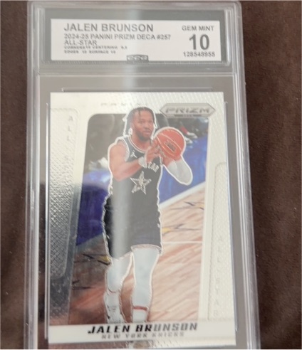 2024-25 Panini Prizm Deca #257 Jalen Brunson — front