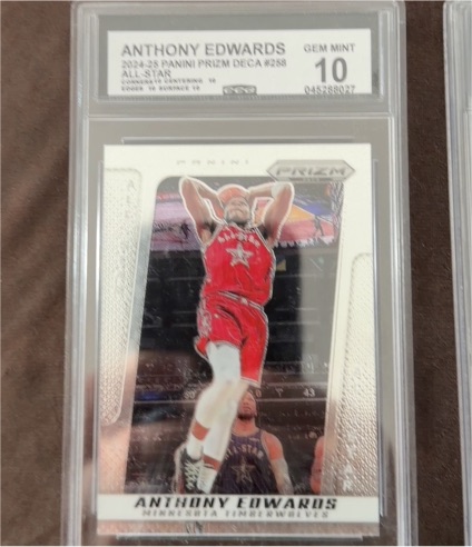 2024-25 Panini Prizm Deca #258 Anthony Edwards — front