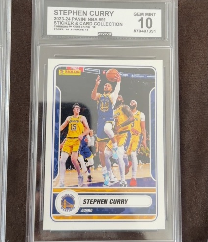 2023-24 Panini NBA Sticker & Card Collection #92 Stephen Curry — front