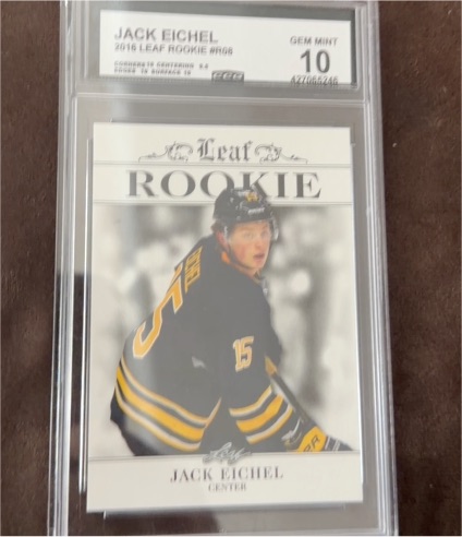 2016 Leaf Rookie II #R-08 Jack Eichel — front
