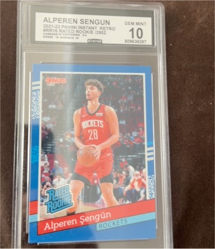2021-22 Panini Instant Rated Rookie Retro #RR16 Alperen Sengun — front