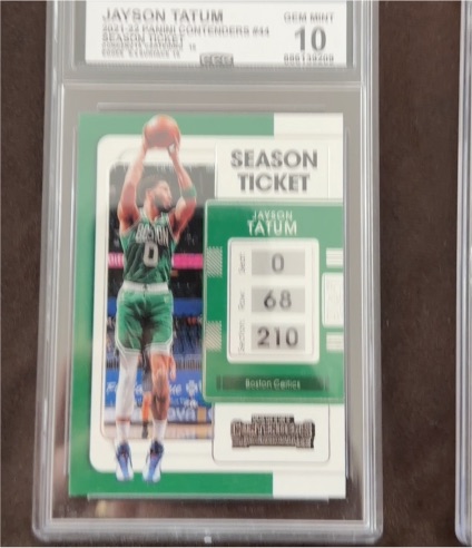 2021-22 Panini Contenders #44 Jayson Tatum — front