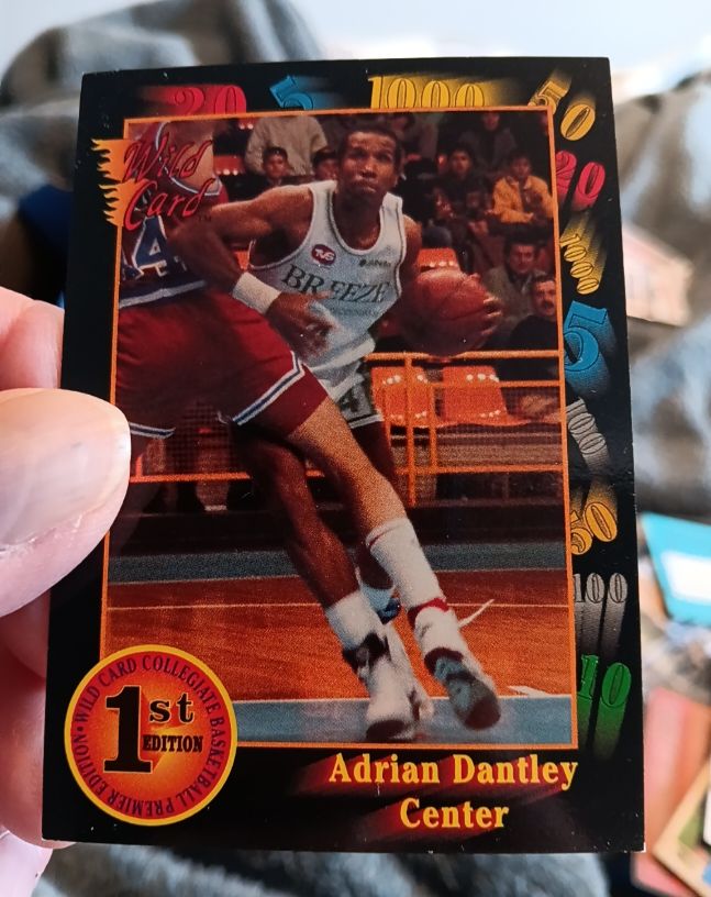 1991 Wild Card 1st Edition #53 Adrian Dantley — front