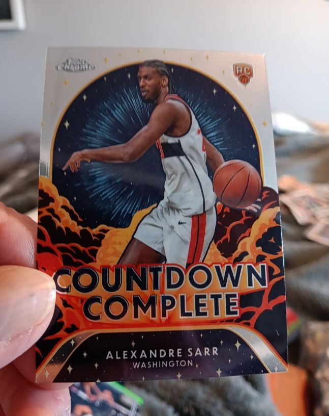 2024-25 Topps Chrome #CC-12 Alexandre Sarr Countdown Complete — front