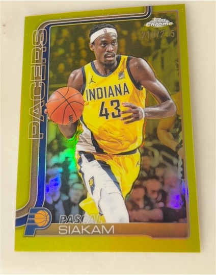 2025-26 Topps Chrome #1 Pascal Siakam — front
