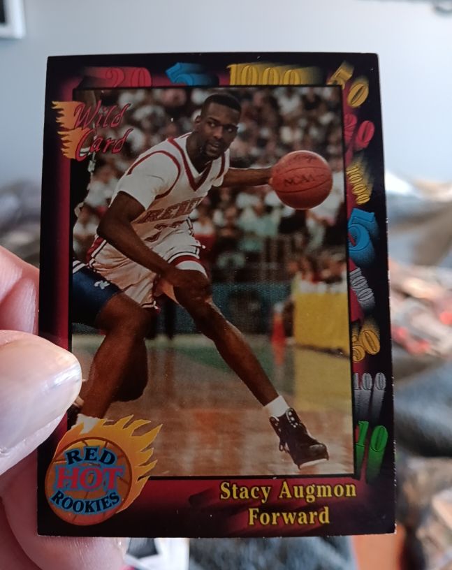 1991-92 Wild Card #6 Stacy Augmon — front