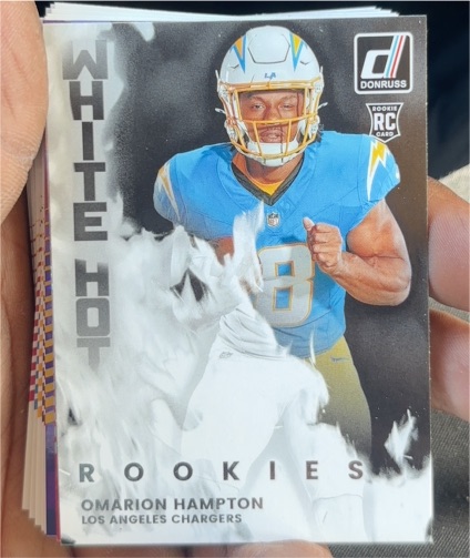2025 Donruss White Hot Rookies #WHR-OMH Omarion Hampton — front