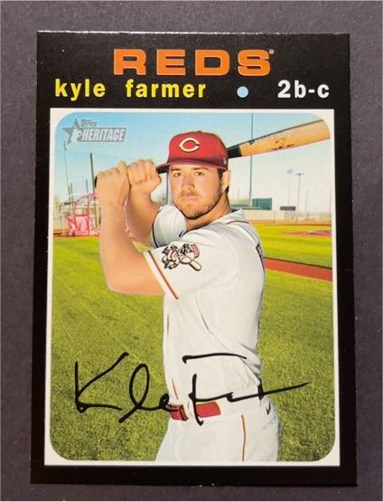2020 Topps Heritage #638 Kyle Farmer — front