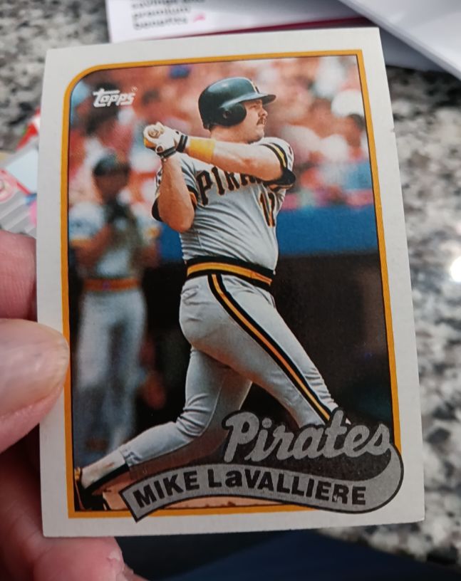 1989 Topps #218 Mike LaValliere — front
