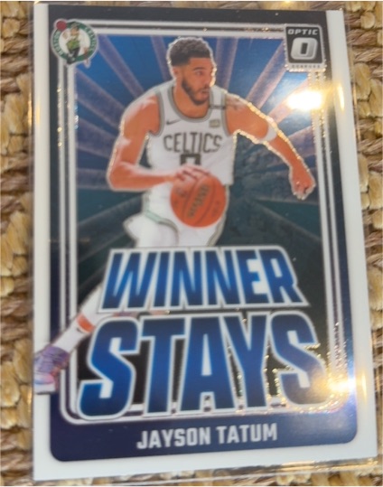 2024-25 Panini Donruss Optic #2 Jayson Tatum Winner Stays — front
