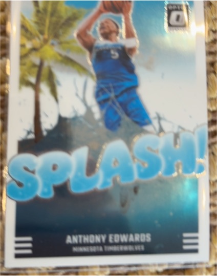 2024-25 Panini Donruss Optic #7 Anthony Edwards Splash! — front