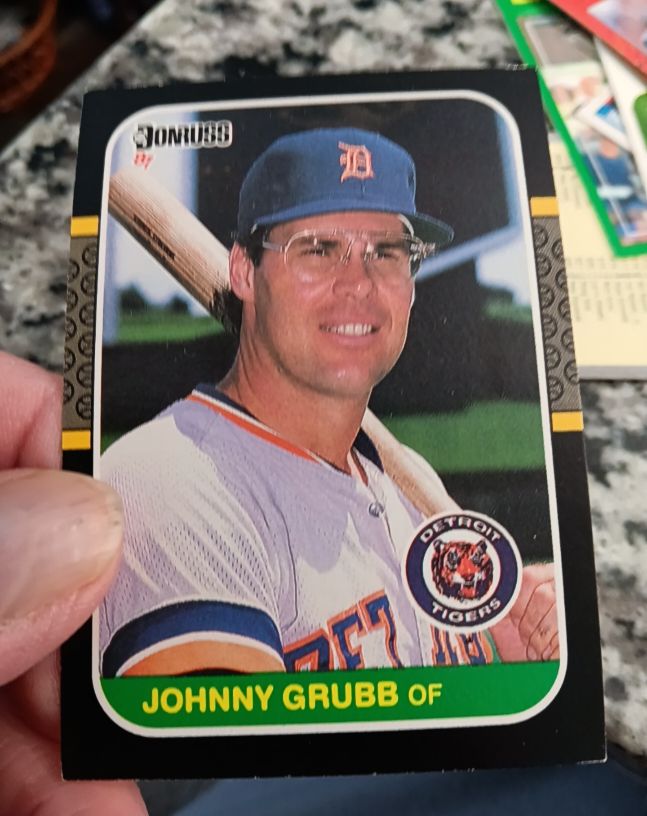 1987 Donruss #476 Johnny Grubb — front
