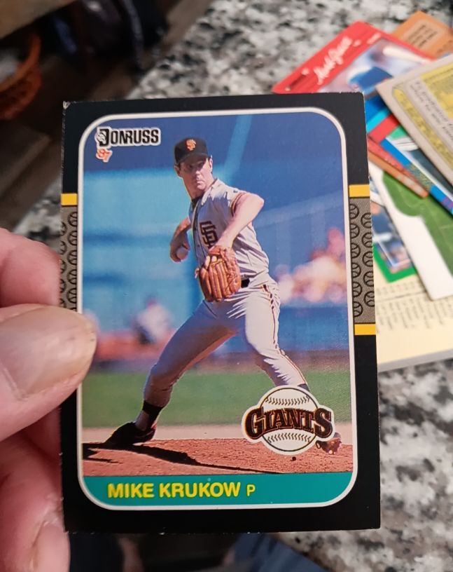 1987 Donruss #609 Mike Krukow — front